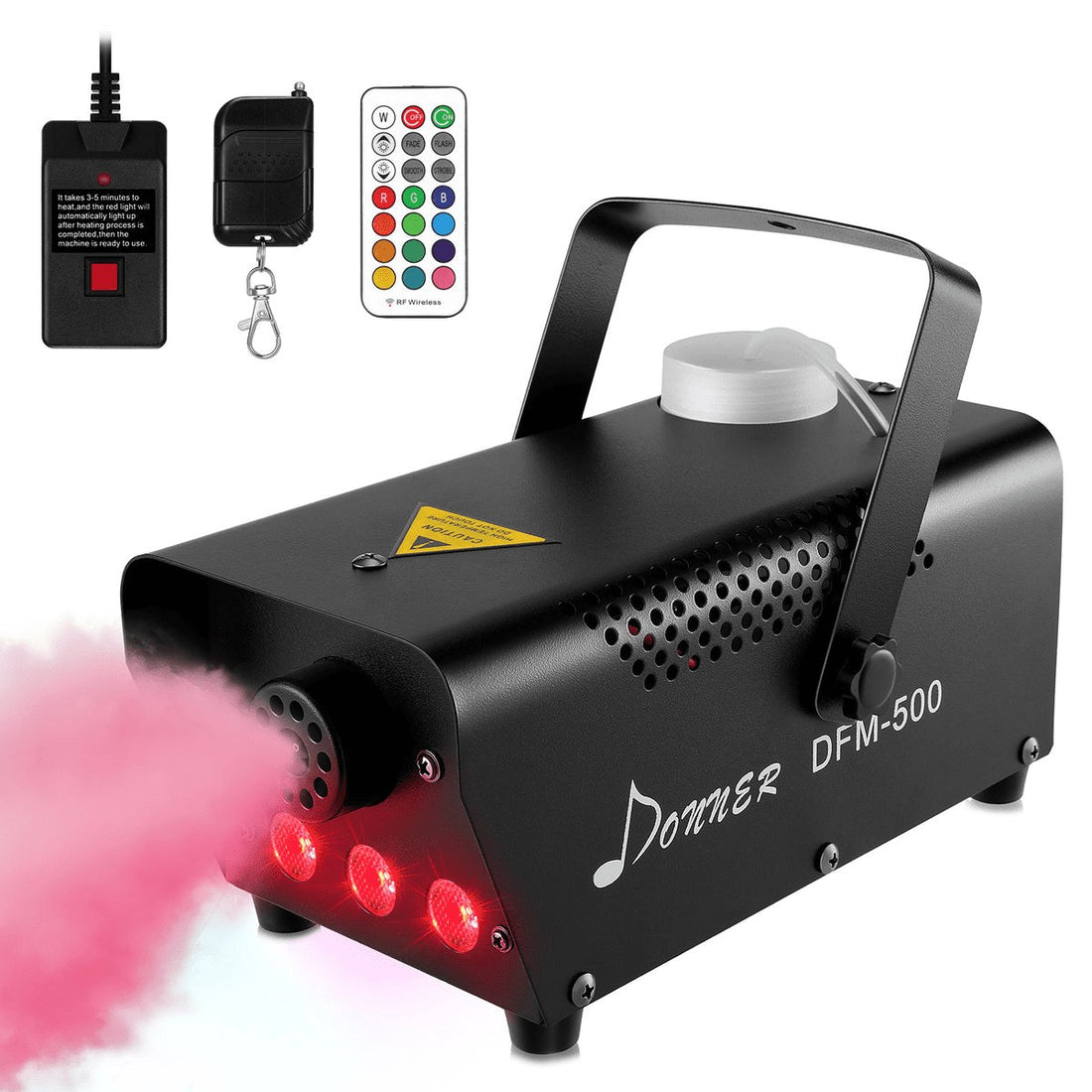 Donner 500W Fog Machine with RGB Lights