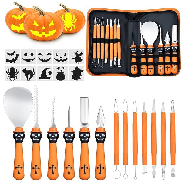 Stainless Pumpkin Carving Kit (13 pc)